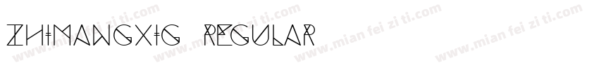 zhimangxig regular字体转换